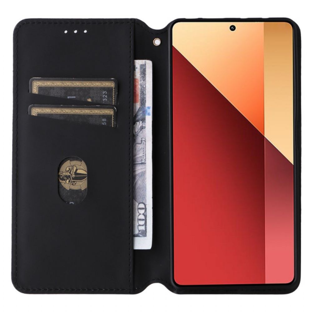 Flip Case Xiaomi Redmi Note 13 Pro 4g Handyhülle Rautenmuster