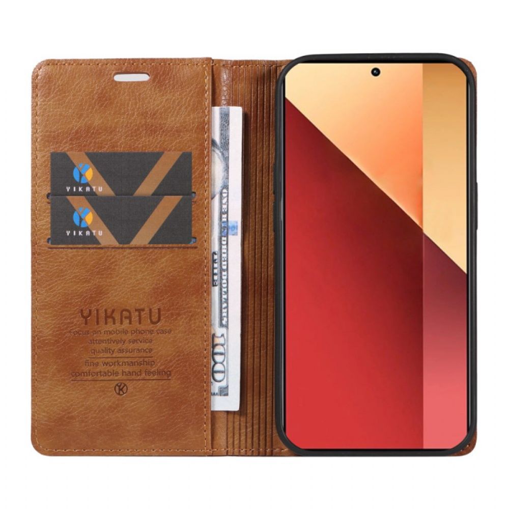 Flip Case Xiaomi Redmi Note 13 Pro 4g Handyhülle Vintage Yikatu