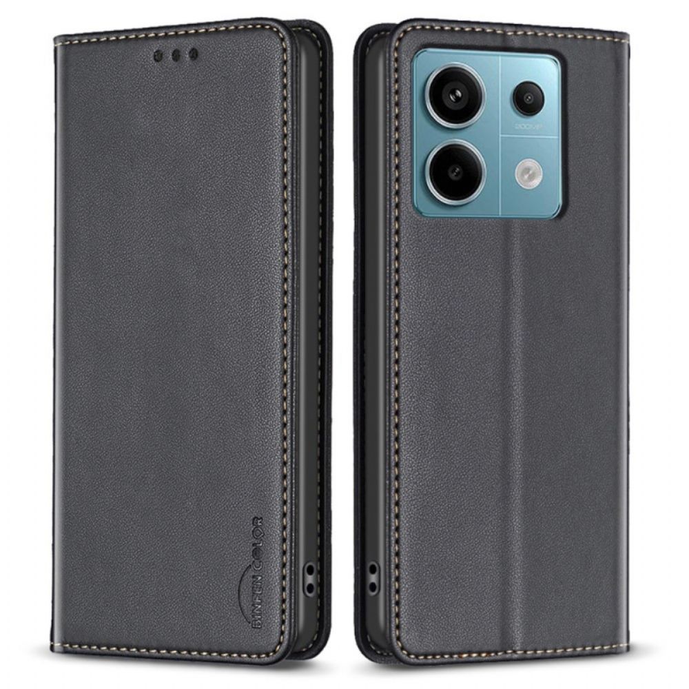 Flip Case Xiaomi Redmi Note 13 Pro 4g Klassische Binfen-farbe