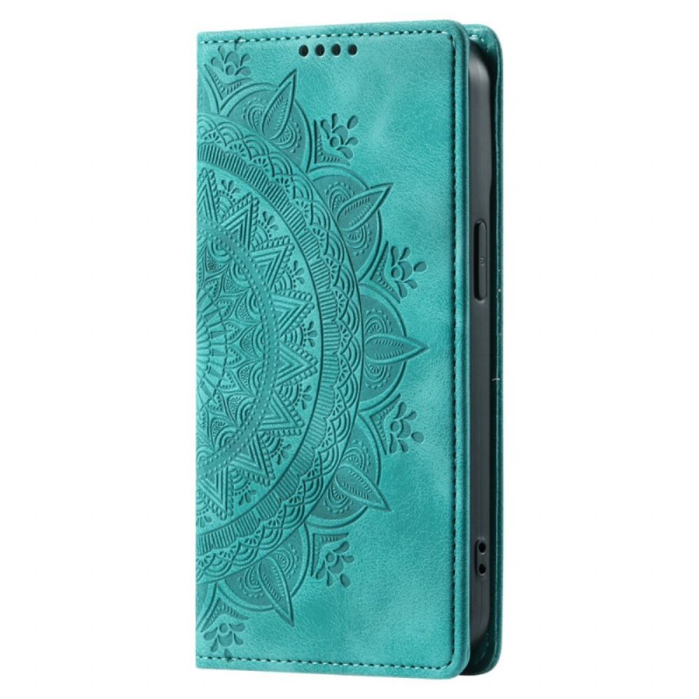 Flip Case Xiaomi Redmi Note 13 Pro 4g Mandala-wildleder-effekt