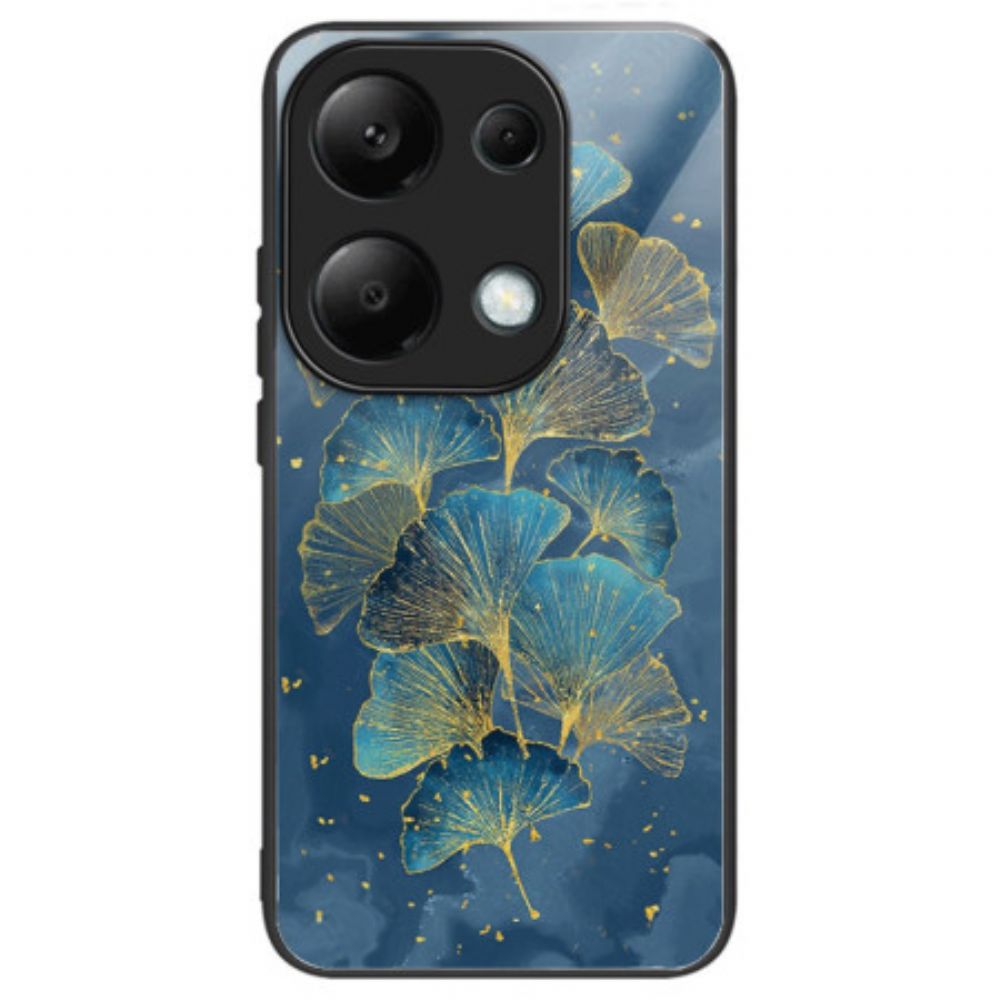 Hülle Für Xiaomi Redmi Note 13 Pro 4g Florales Gehärtetes Glas