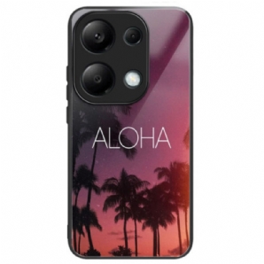 Hülle Xiaomi Redmi Note 13 Pro 4g Handyhülle Aloha Gehärtetes Glas