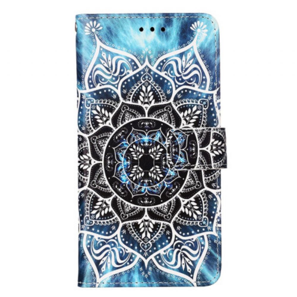 Lederhüllen Xiaomi Redmi Note 13 Pro 4g Blumenmandala Mit Riemen