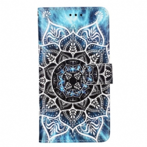 Lederhüllen Xiaomi Redmi Note 13 Pro 4g Blumenmandala Mit Riemen