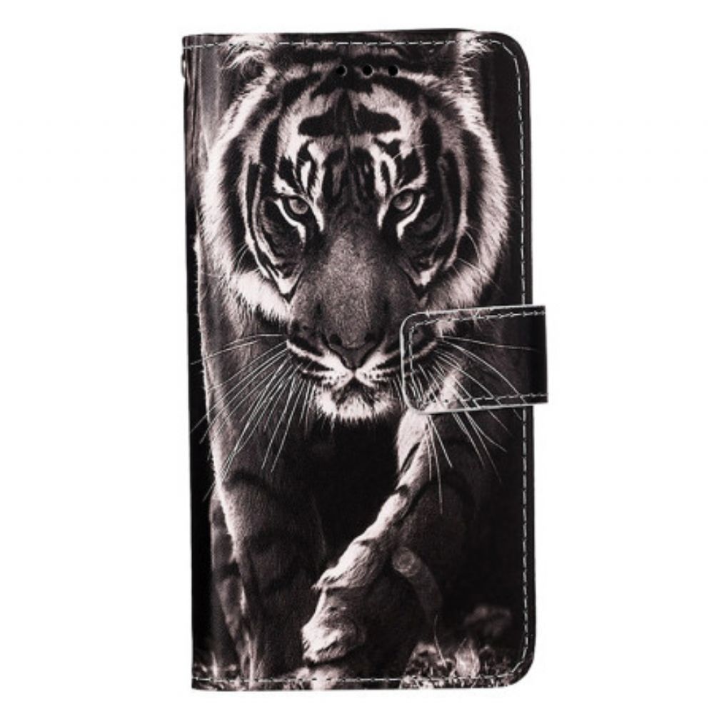 Lederhüllen Xiaomi Redmi Note 13 Pro 4g Tiger Mit Riemen