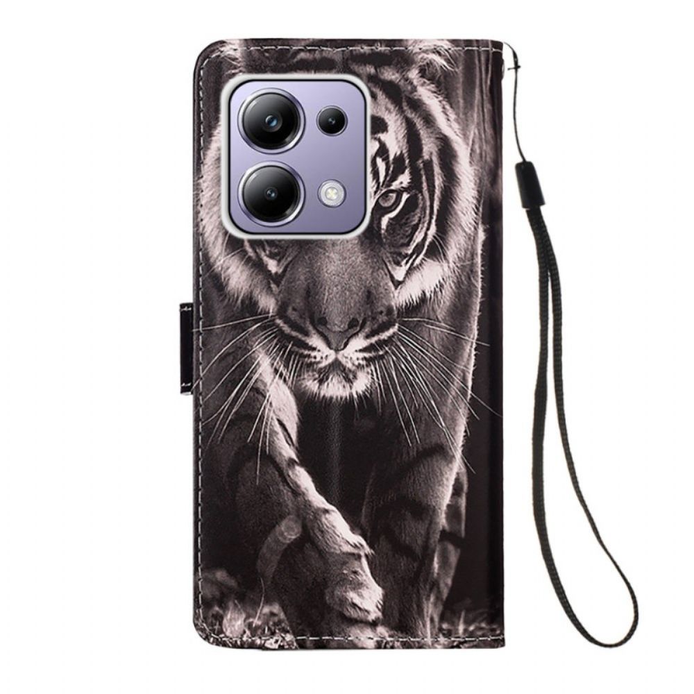 Lederhüllen Xiaomi Redmi Note 13 Pro 4g Tiger Mit Riemen