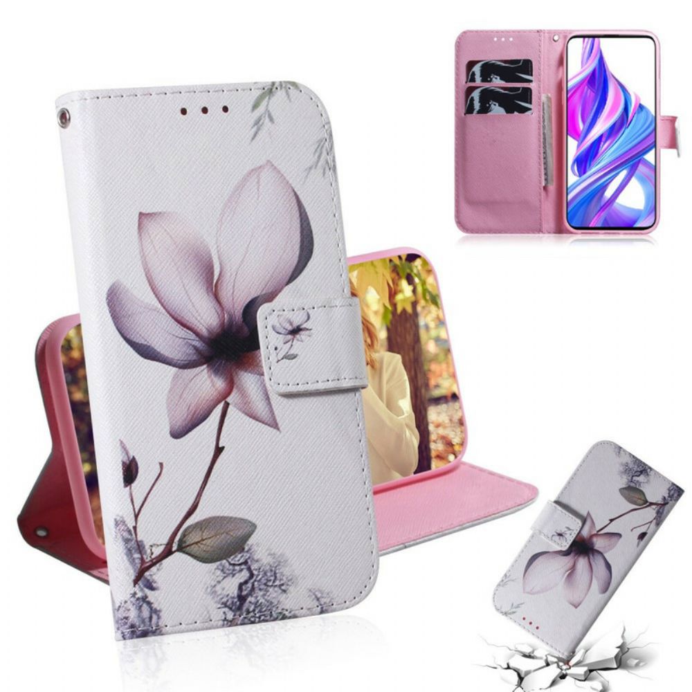 Flip Case Für Huawei P Smart Pro / Honor 9X Pro Alte Rosenblüte