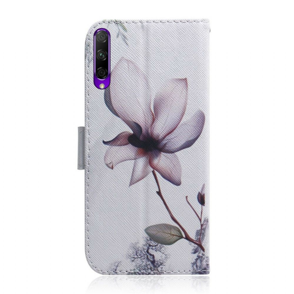 Flip Case Für Huawei P Smart Pro / Honor 9X Pro Alte Rosenblüte