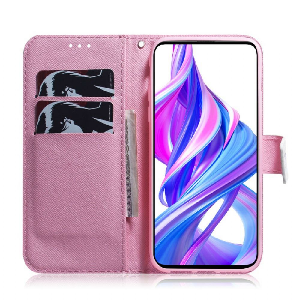 Flip Case Für Huawei P Smart Pro / Honor 9X Pro Alte Rosenblüte