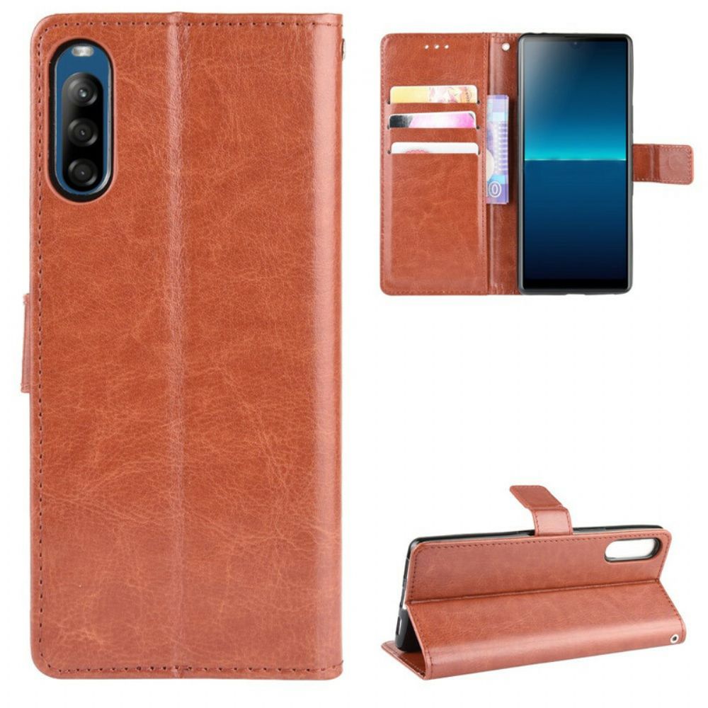 Flip Case Für Sony Xperia L4 Auffälliges Kunstleder