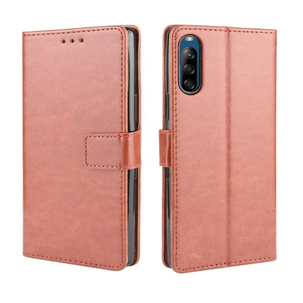 Flip Case Für Sony Xperia L4 Auffälliges Kunstleder