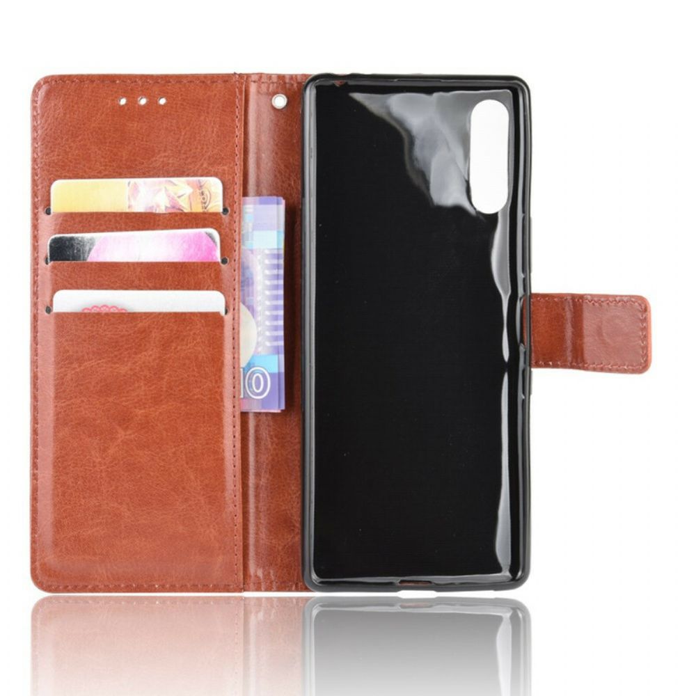 Flip Case Für Sony Xperia L4 Auffälliges Kunstleder