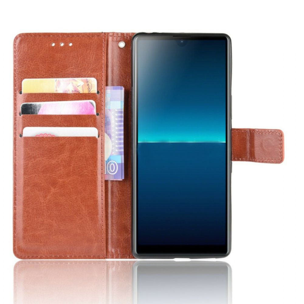 Flip Case Für Sony Xperia L4 Auffälliges Kunstleder