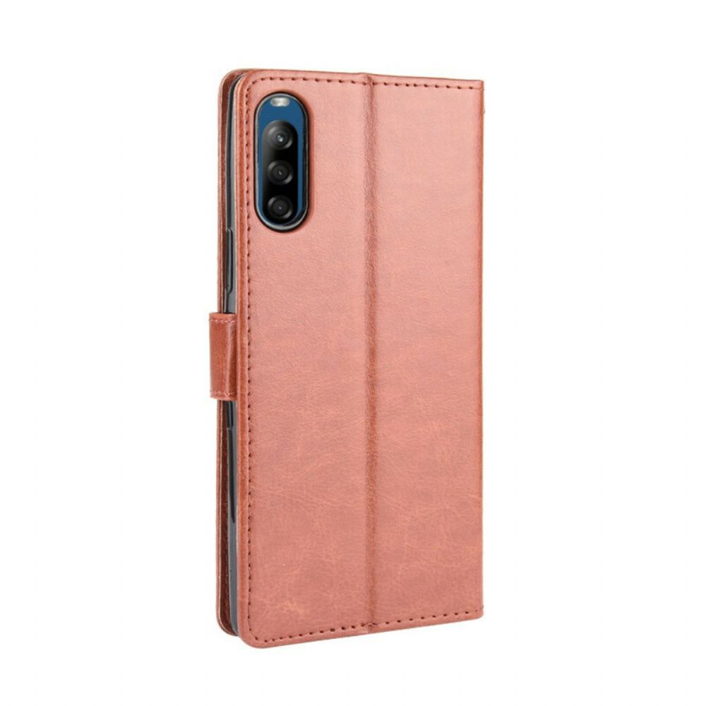 Flip Case Für Sony Xperia L4 Auffälliges Kunstleder