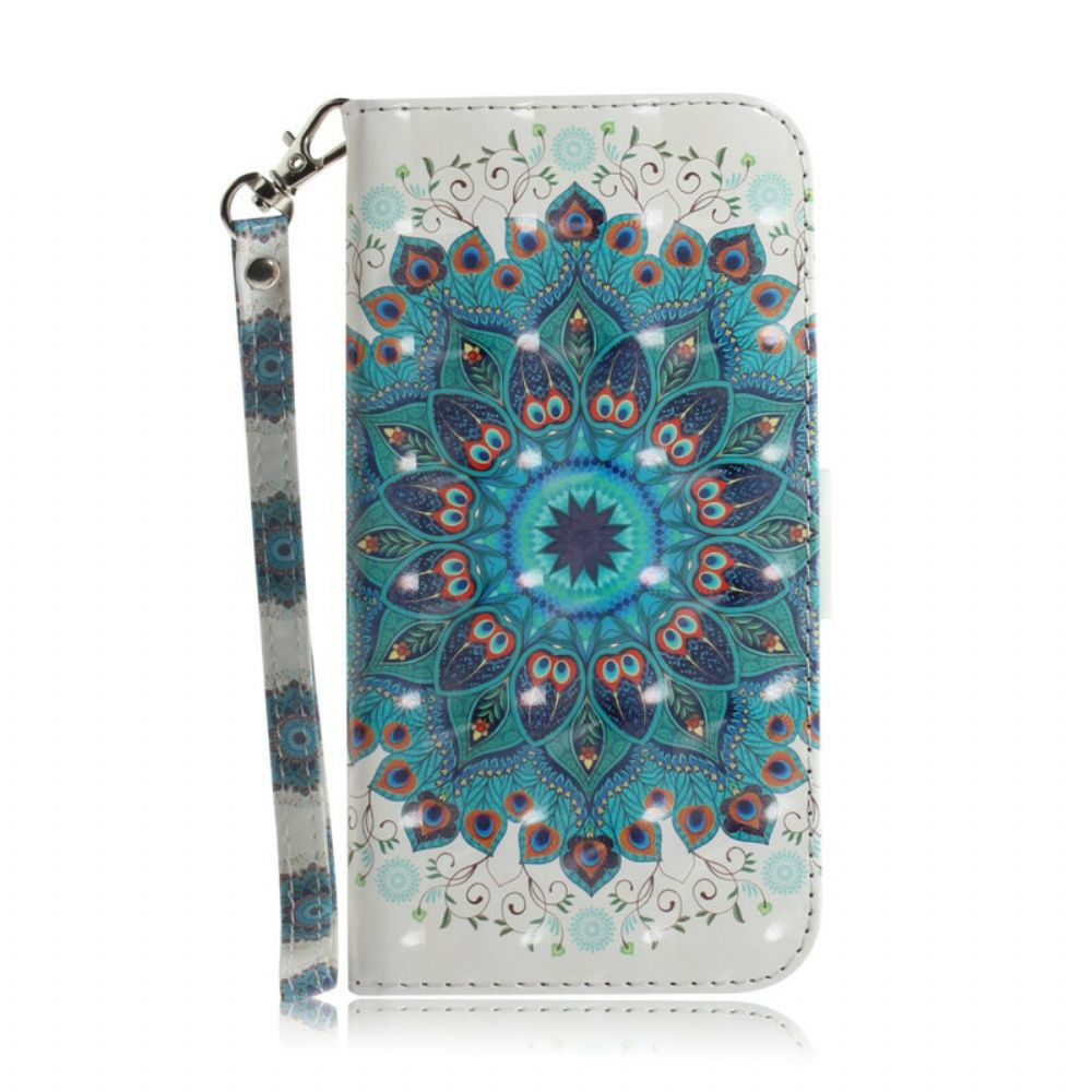 Flip Case Für Sony Xperia L4 Mit Kordel Meisterhaftes Riemchen-mandala