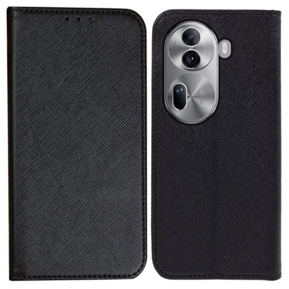 Flip Case Oppo Reno 11 5g Handyhülle Kreuztextur