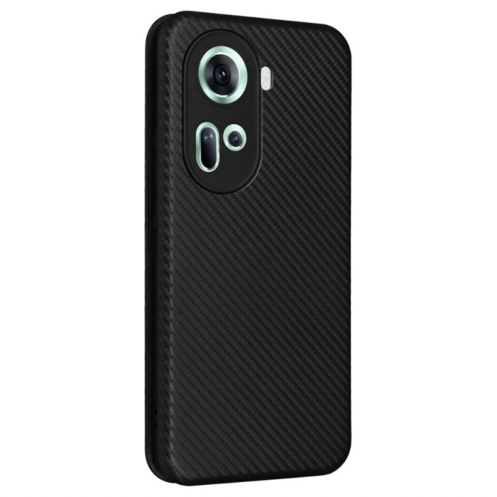 Flip Case Oppo Reno 11 5g Kohlefaser