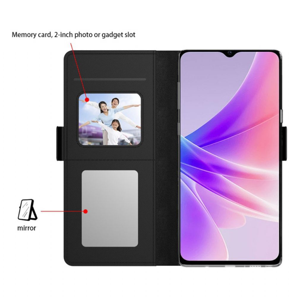 Lederhüllen Oppo Reno 11 5g Kartenhalter Vorne