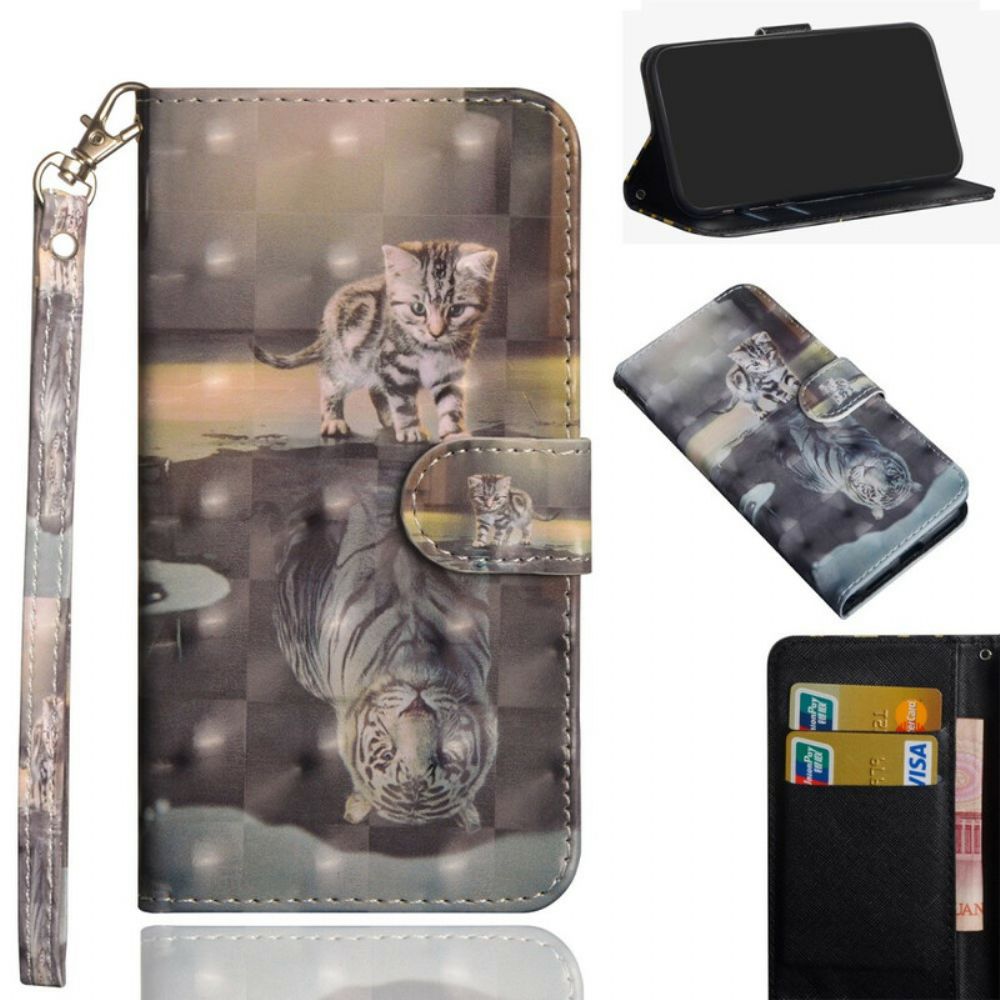 Flip Case Für Xiaomi Redmi Note 8 Pro Ernst Der Tiger