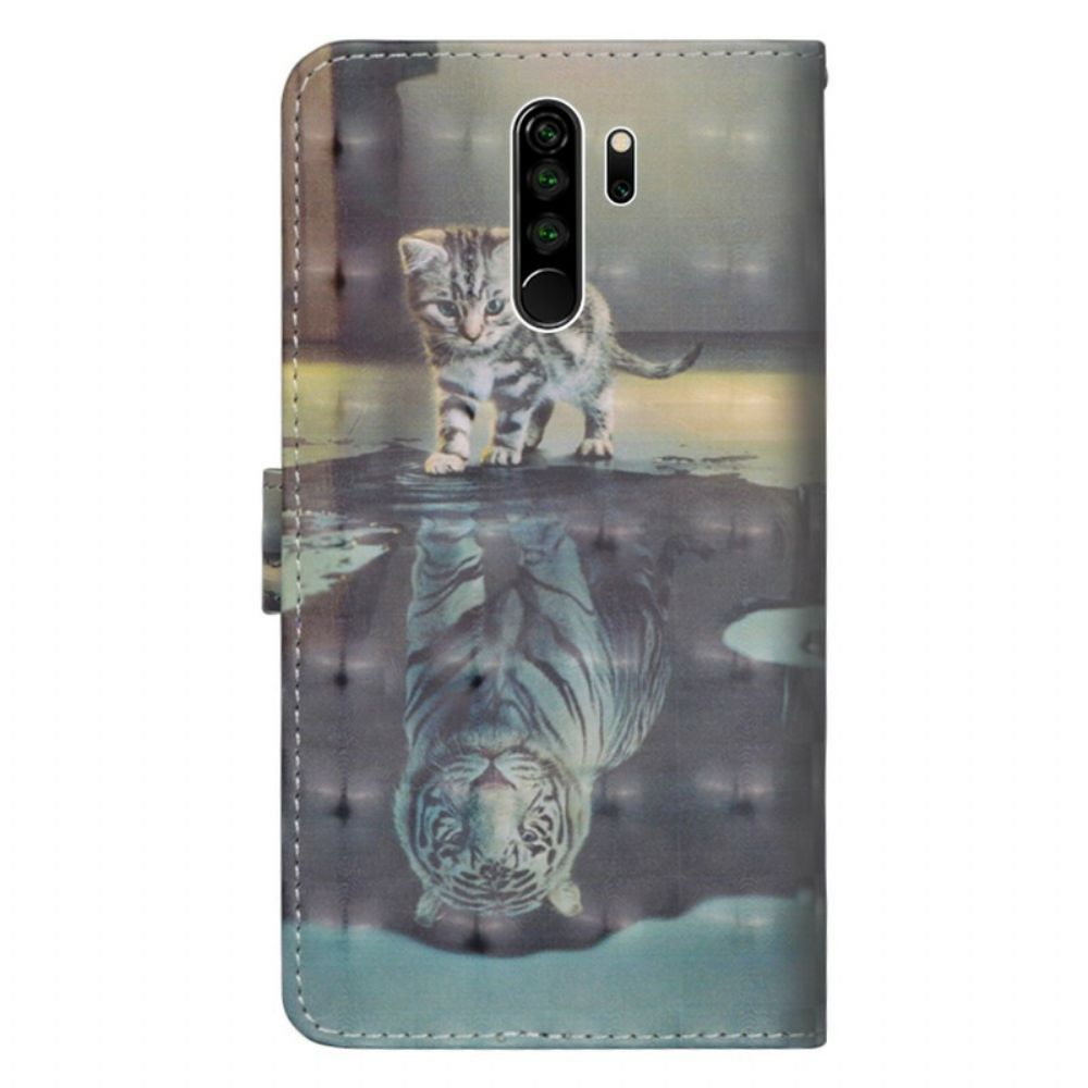 Flip Case Für Xiaomi Redmi Note 8 Pro Ernst Der Tiger