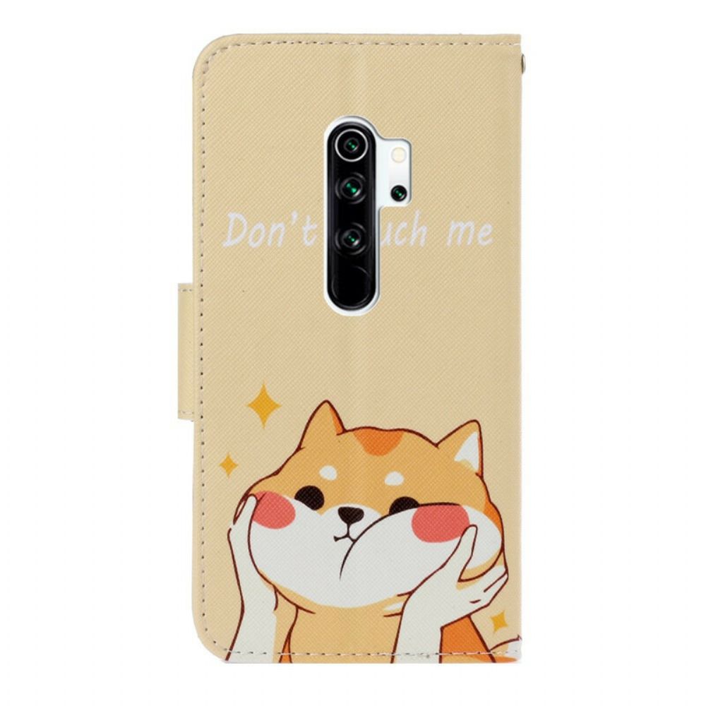 Flip Case Für Xiaomi Redmi Note 8 Pro Mit Kordel Fass Mich Nicht An Riemchenkatze