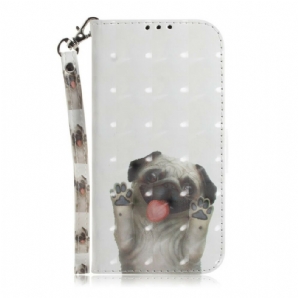 Flip Case Für Xiaomi Redmi Note 8 Pro Mit Kordel Love My Dog Mit Lanyard