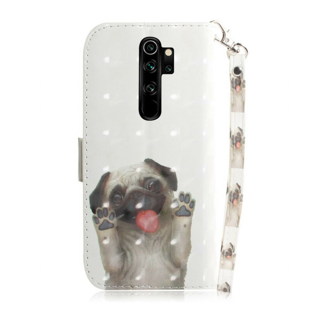 Flip Case Für Xiaomi Redmi Note 8 Pro Mit Kordel Love My Dog Mit Lanyard