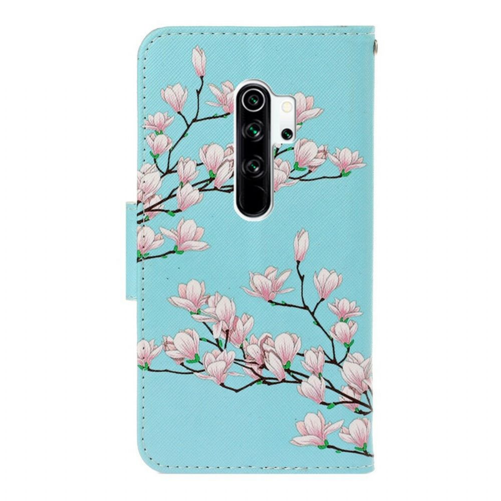 Flip Case Für Xiaomi Redmi Note 8 Pro Mit Kordel Riemenbaum