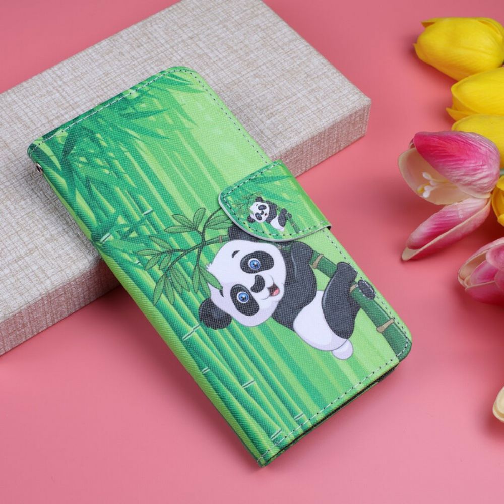 Flip Case Für Xiaomi Redmi Note 8 Pro Panda Und Bambus