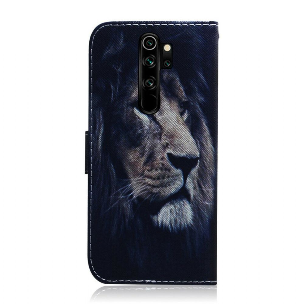 Flip Case Für Xiaomi Redmi Note 8 Pro Träumender Löwe