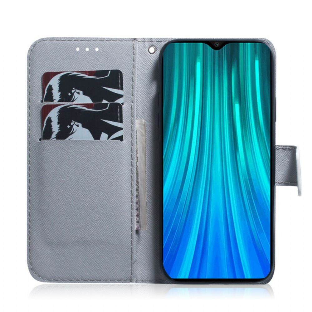 Flip Case Für Xiaomi Redmi Note 8 Pro Träumender Löwe