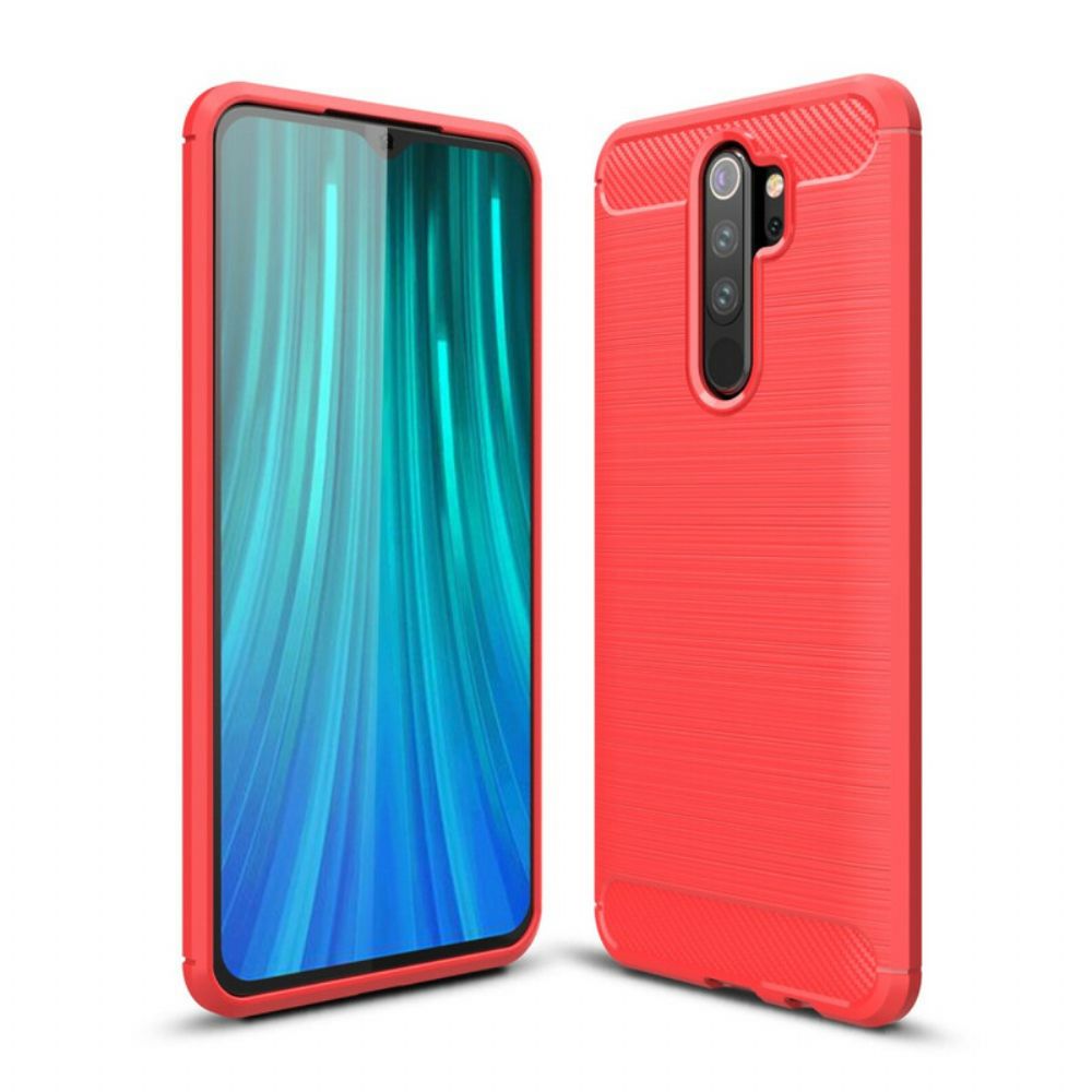 Handyhülle Für Xiaomi Redmi Note 8 Pro Gebürstete Kohlefaser