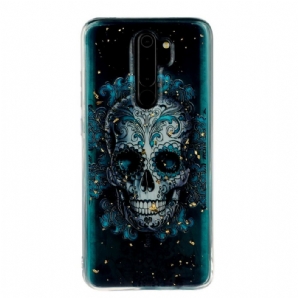 Hülle Für Xiaomi Redmi Note 8 Pro Blauer Totenkopf