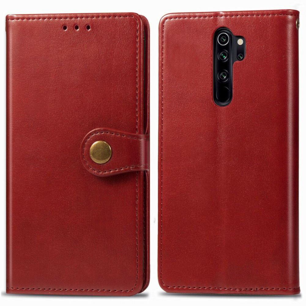 Lederhüllen Für Xiaomi Redmi Note 8 Pro Kunstleder Und Vintage-verschluss