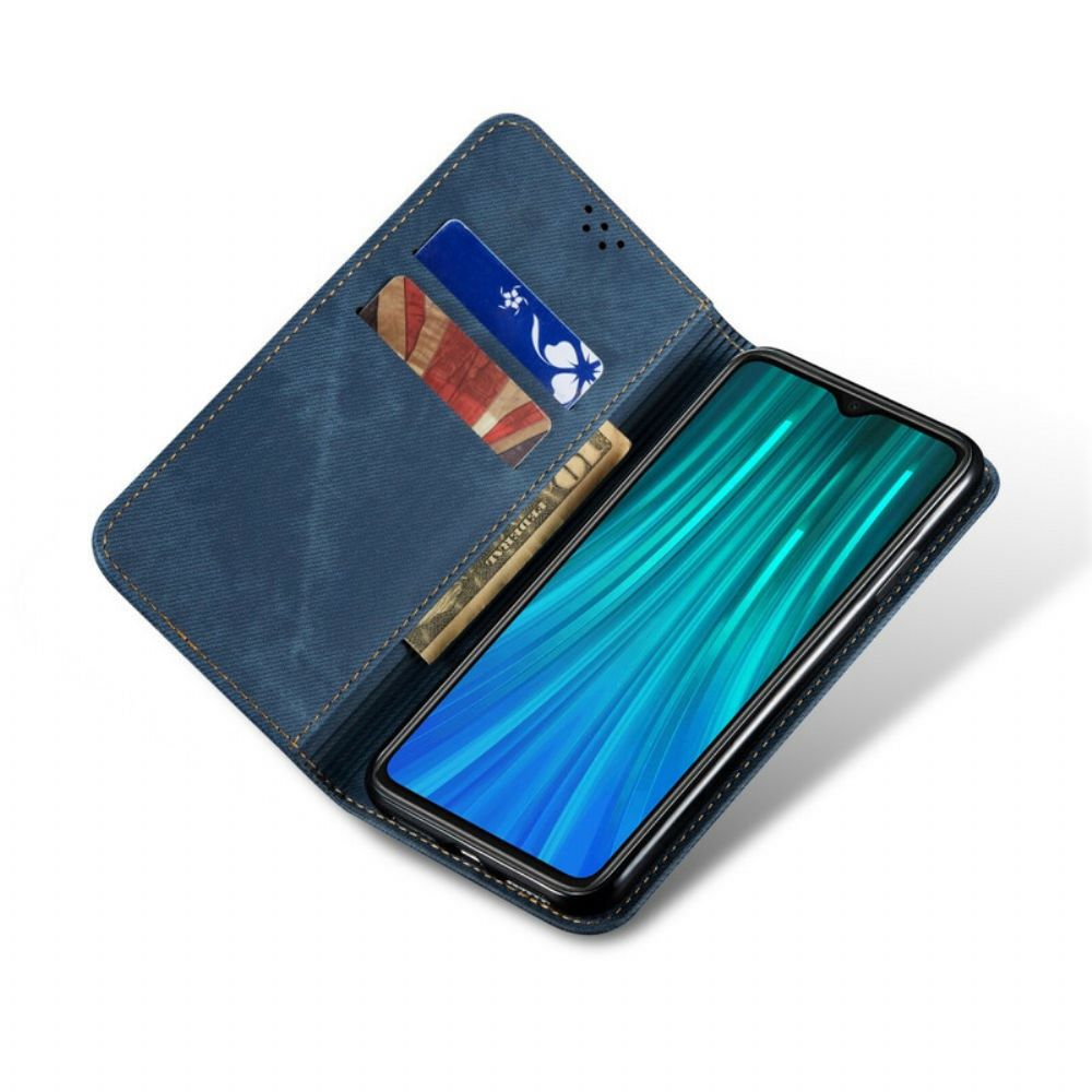 Schutzhülle Für Xiaomi Redmi Note 8 Pro Flip Case Jeansstoff