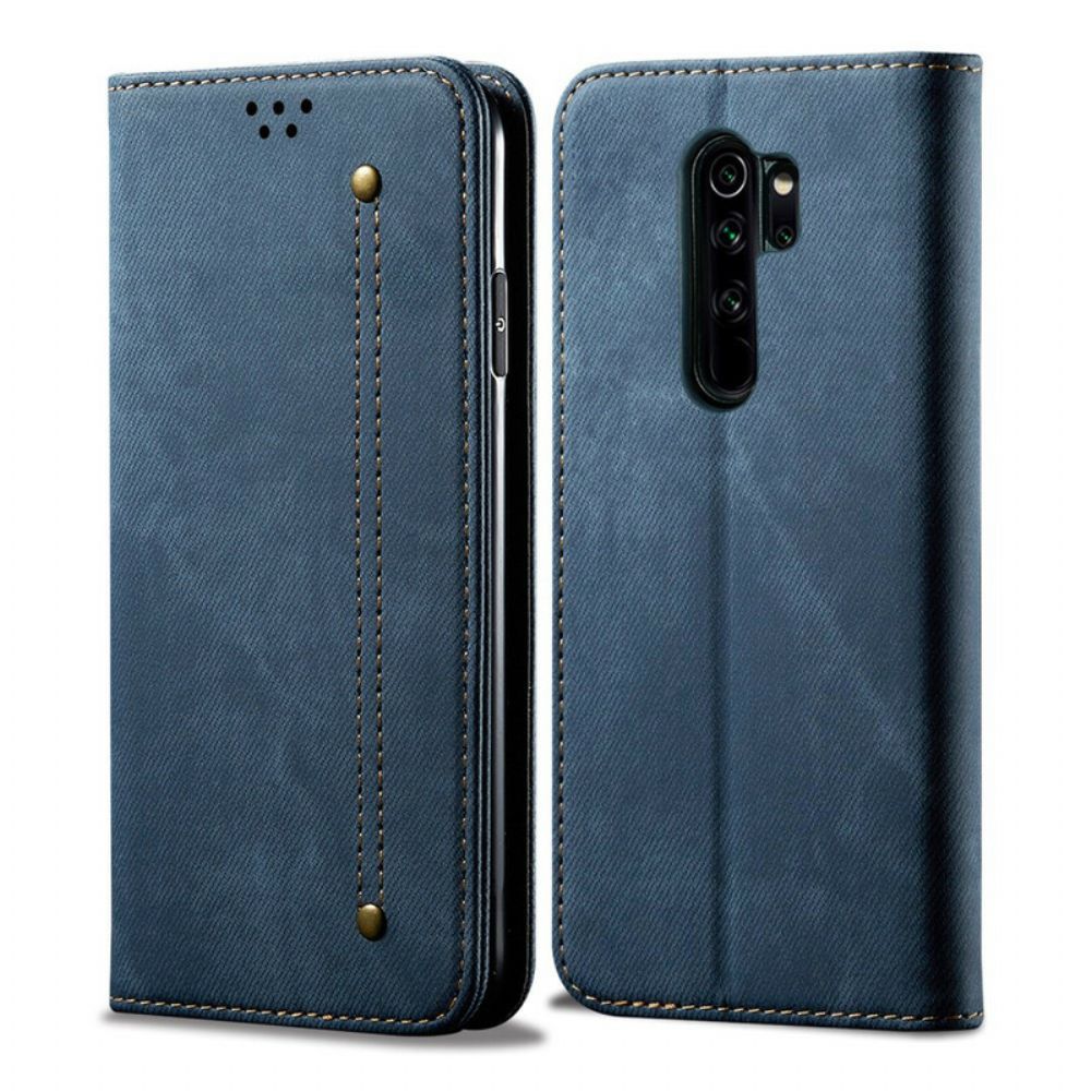 Schutzhülle Für Xiaomi Redmi Note 8 Pro Flip Case Jeansstoff