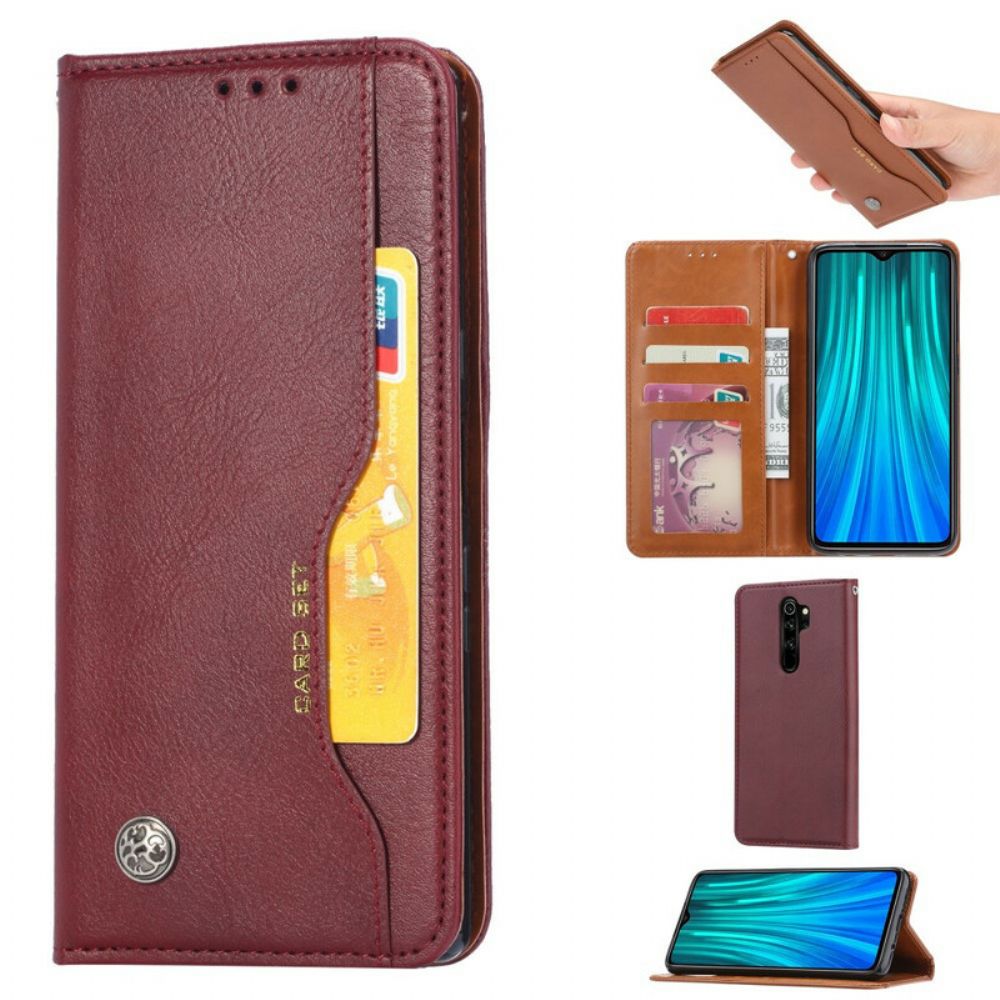 Schutzhülle Für Xiaomi Redmi Note 8 Pro Flip Case Kartenetui Aus Kunstleder