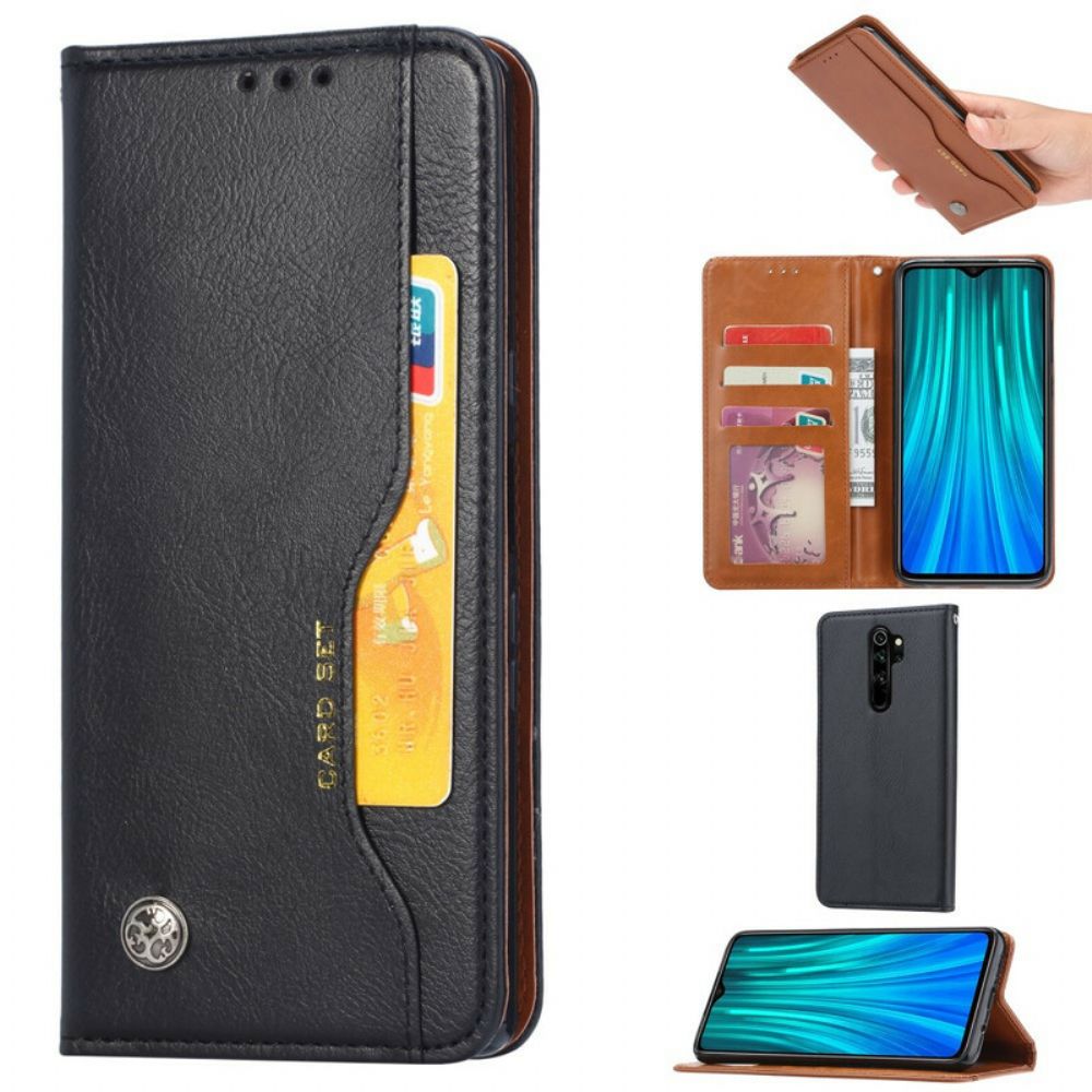 Schutzhülle Für Xiaomi Redmi Note 8 Pro Flip Case Kartenetui Aus Kunstleder