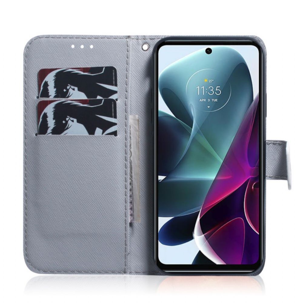 Flip Case Für Moto G200 5G Blühender Ast