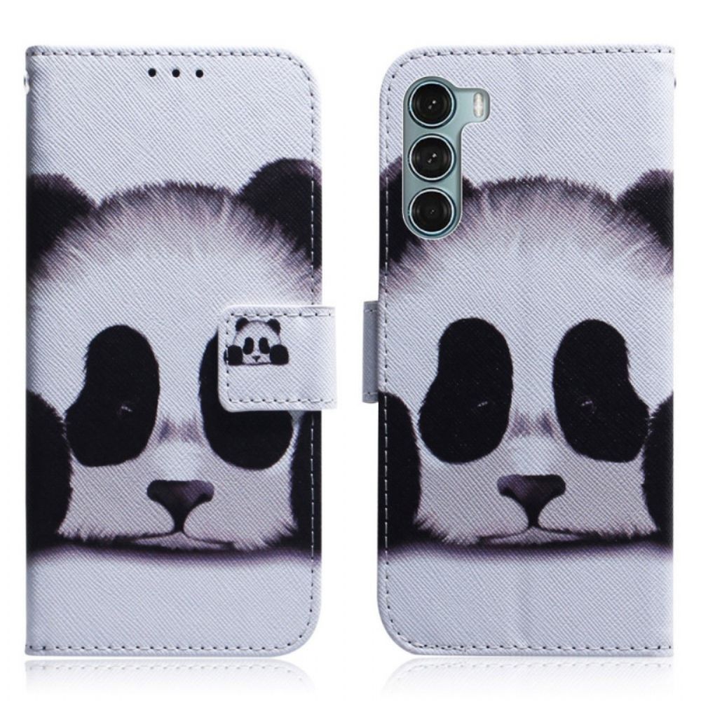 Lederhüllen Für Moto G200 5G Panda-gesicht