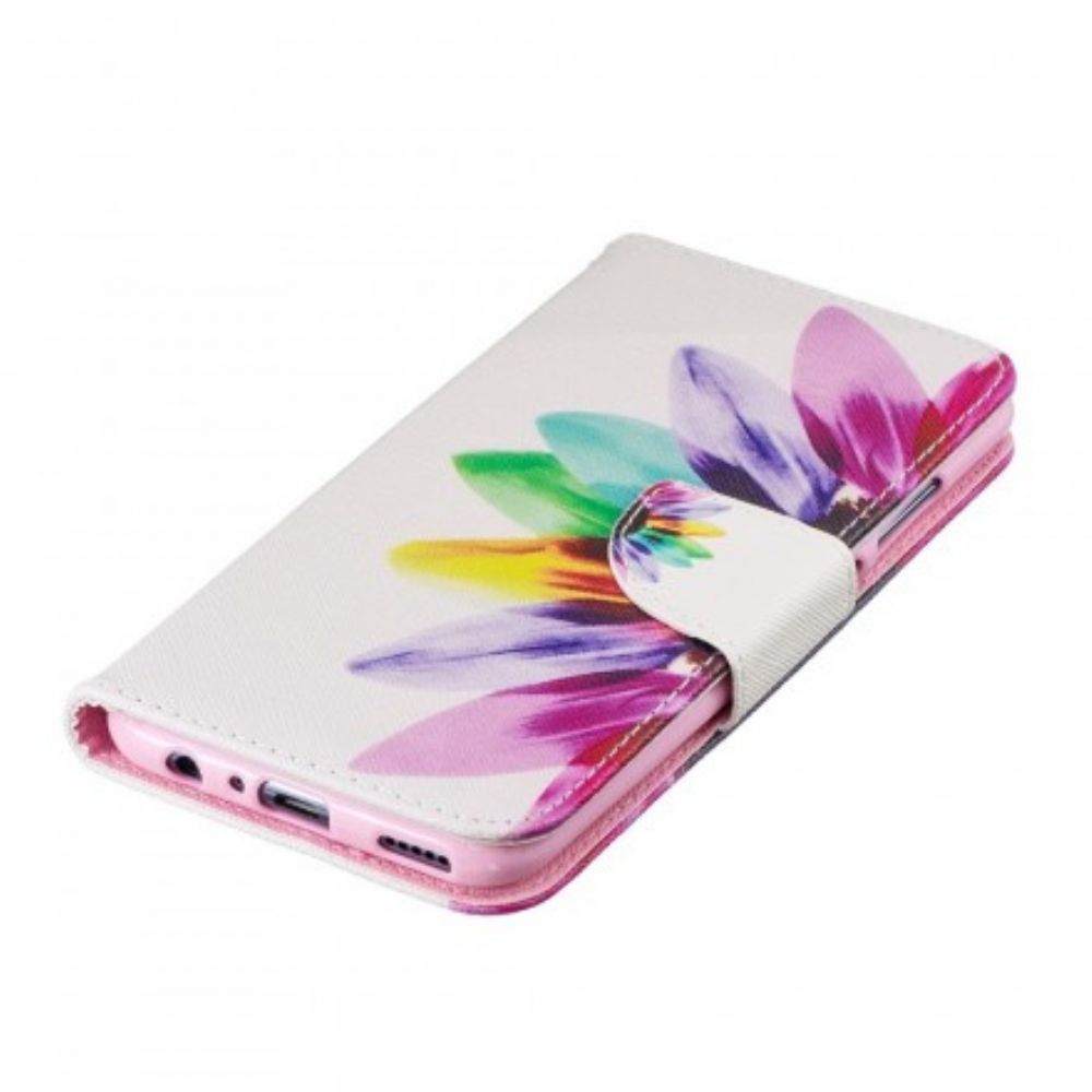 Flip Case Für Huawei P Smart 2024 / Honor 10 Lite Aquarell Blume