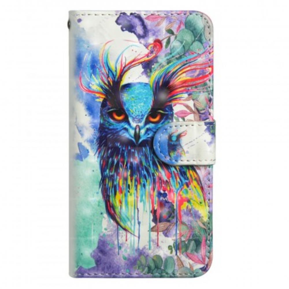 Flip Case Für Huawei P Smart 2024 / Honor 10 Lite Aquarell Vogel