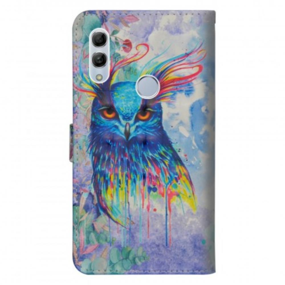 Flip Case Für Huawei P Smart 2024 / Honor 10 Lite Aquarell Vogel