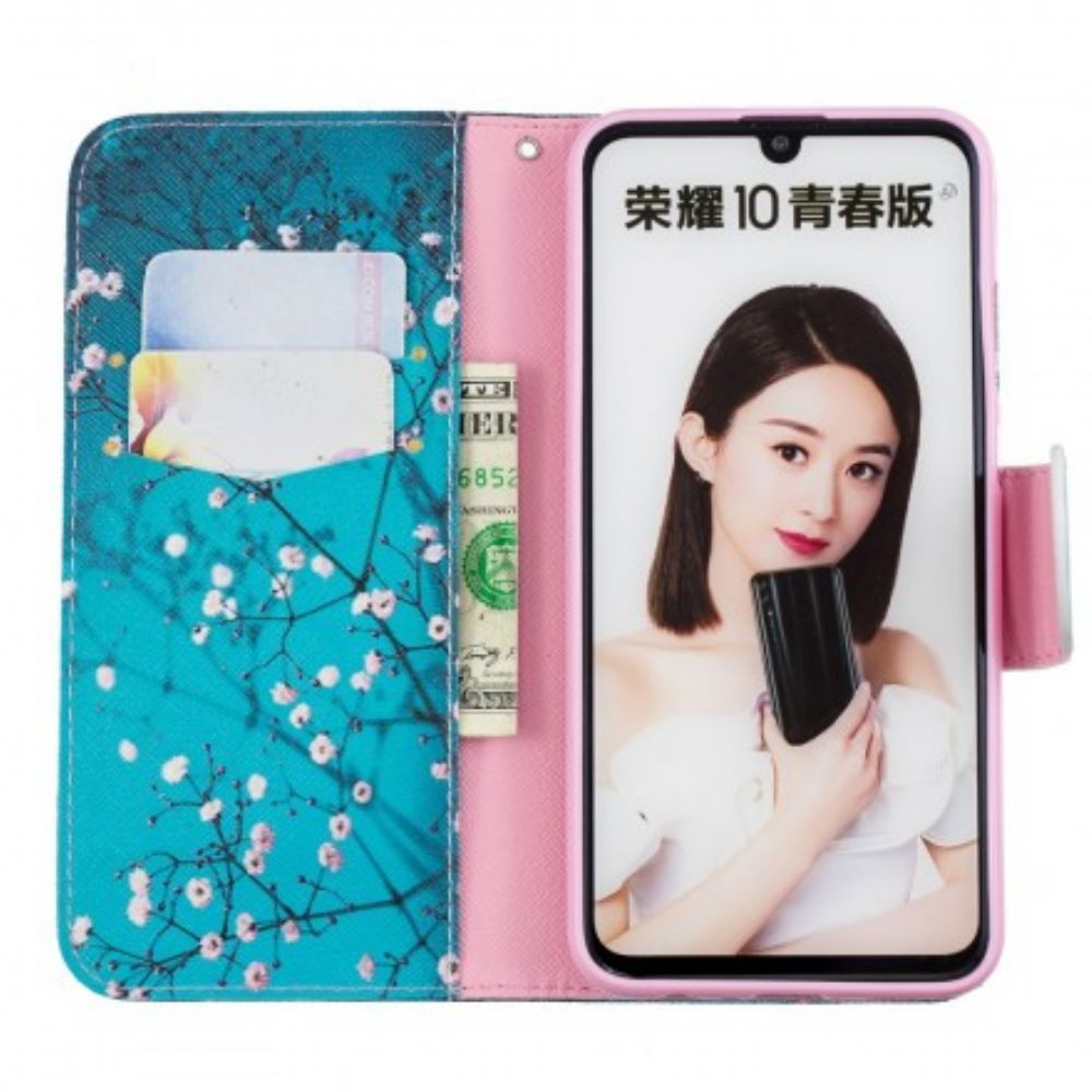 Flip Case Für Huawei P Smart 2024 / Honor 10 Lite Blühender Baum