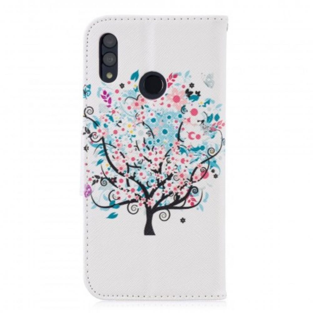 Flip Case Für Huawei P Smart 2024 / Honor 10 Lite Blumiger Baum