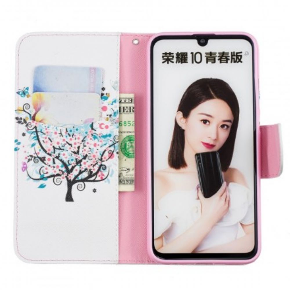 Flip Case Für Huawei P Smart 2024 / Honor 10 Lite Blumiger Baum