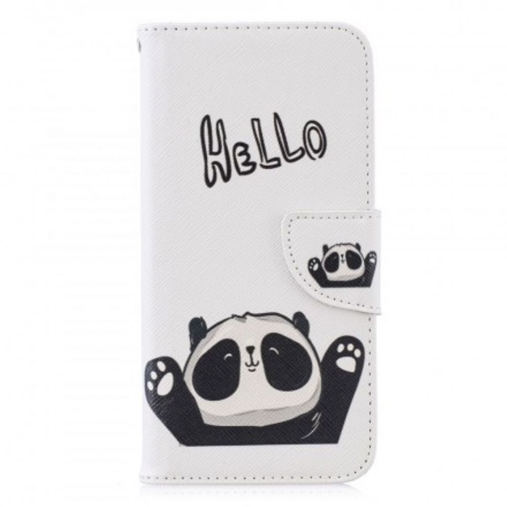 Flip Case Für Huawei P Smart 2024 / Honor 10 Lite Hallo Panda