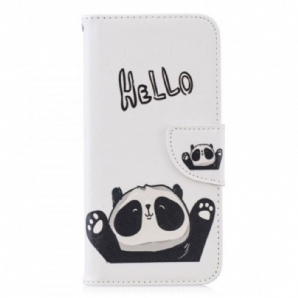 Flip Case Für Huawei P Smart 2024 / Honor 10 Lite Hallo Panda