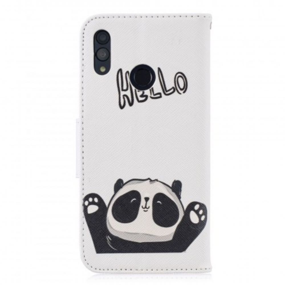 Flip Case Für Huawei P Smart 2024 / Honor 10 Lite Hallo Panda