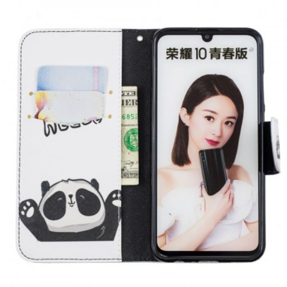 Flip Case Für Huawei P Smart 2024 / Honor 10 Lite Hallo Panda